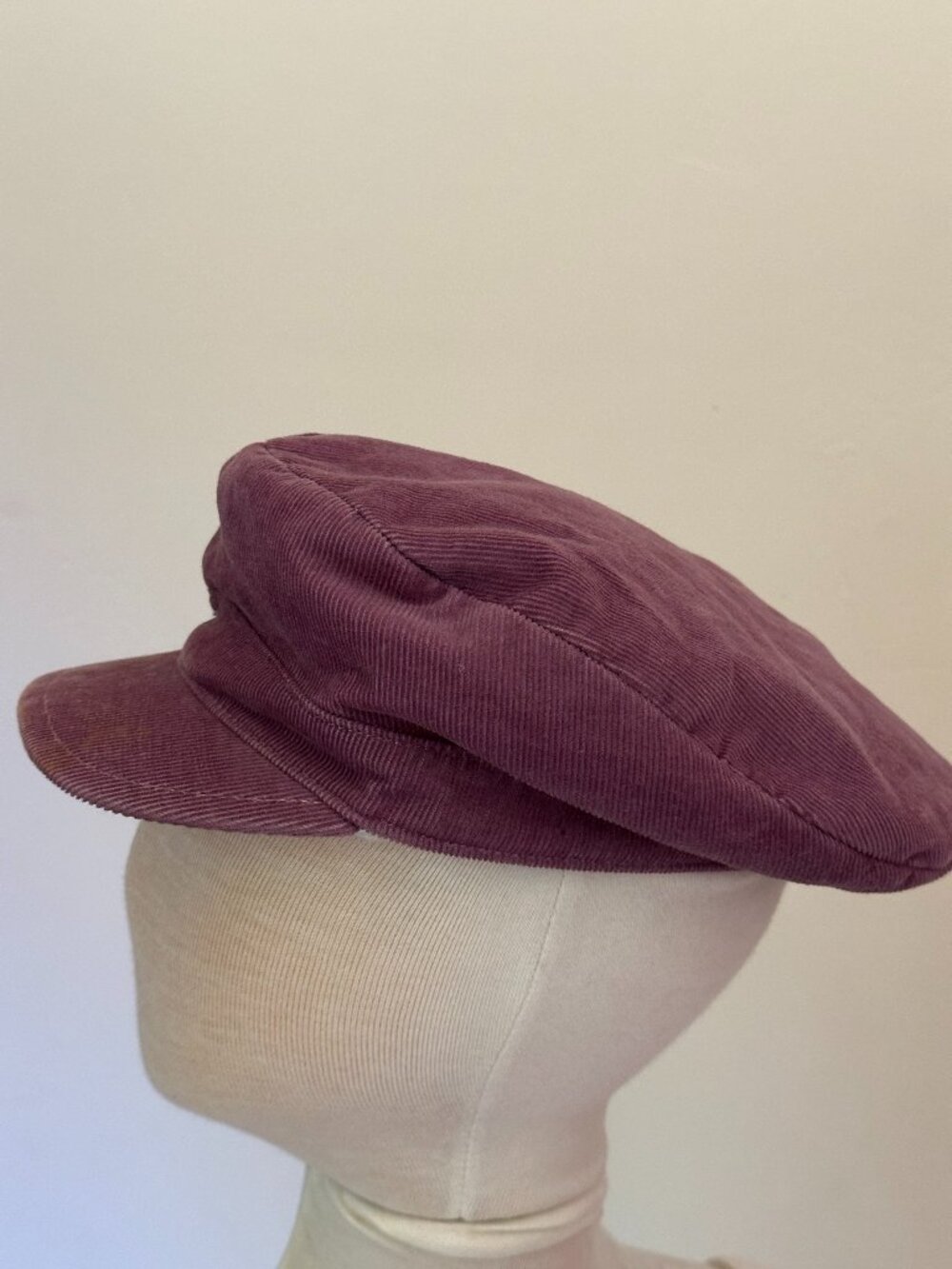 2008 Janie and Jack Purple Corduroy Newsboy Cap Hat 2008 Vintage 4T 5T NWOT
